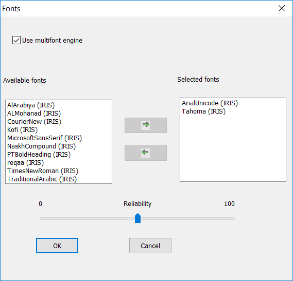 What Does Use Multifont Engine Mean Windows I R I S Helpdesk